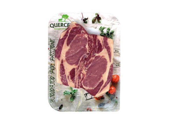 Costata di suino con osso skin 400gr biologica