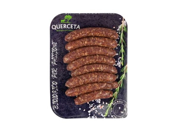 Salsiccia di bovino sottovuoto skin 300gr. biologica