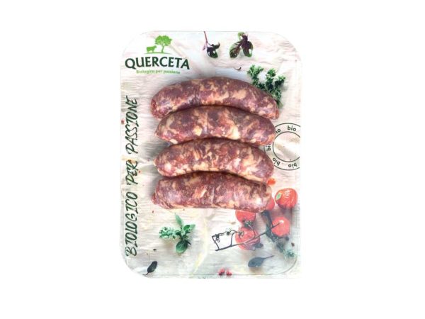 Salsiccia suino con finocchietto skin 300gr biologica